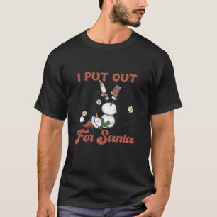 Camiseta Eu Apontei Para Papais noeis Leite Engraçado E Coo