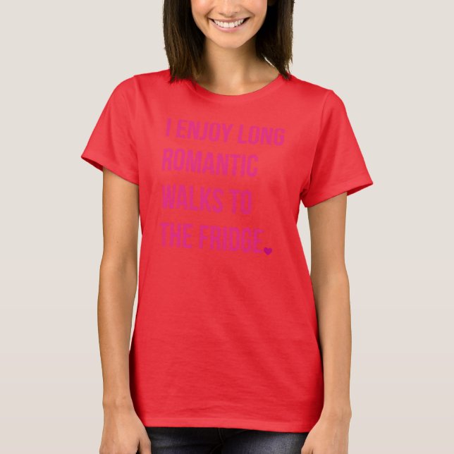 CAMISETA EU APRECIO CAMINHADAS ROMÂNTICAS LONGAS AO (Frente)