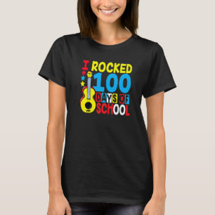 Camiseta Eu Arranjei 100 Dias De Música De Violão Na Escola