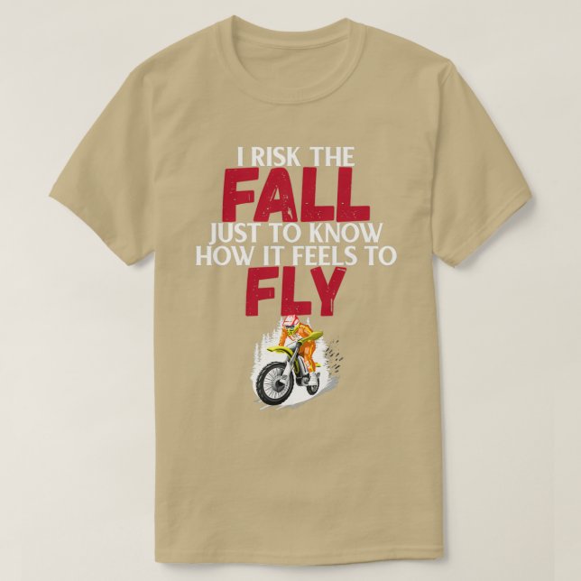 Camiseta Eu arrisco a queda só para saber como se sente par (Frente do Design)