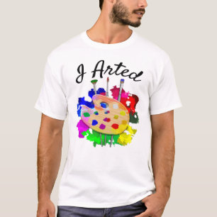 Camiseta Eu Arrumei A Artista Engraçada Palette Brushes