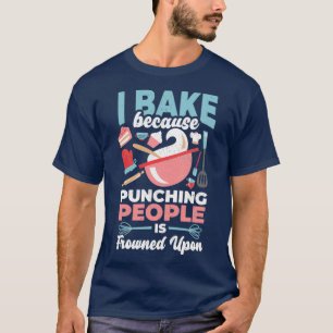 Camiseta Eu assar porque socar pessoas é franzido