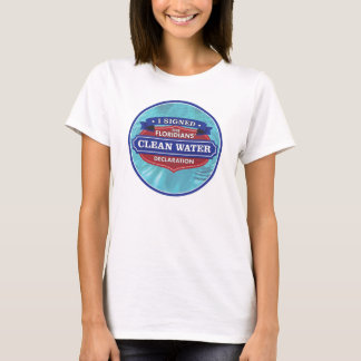Camiseta Eu assinei a declaração da agua potável do