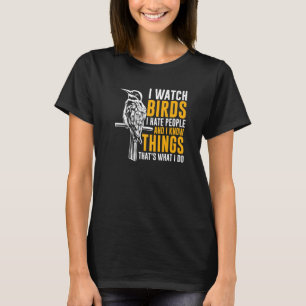 Camiseta Eu Assisto Pássaros Observando Pássaros