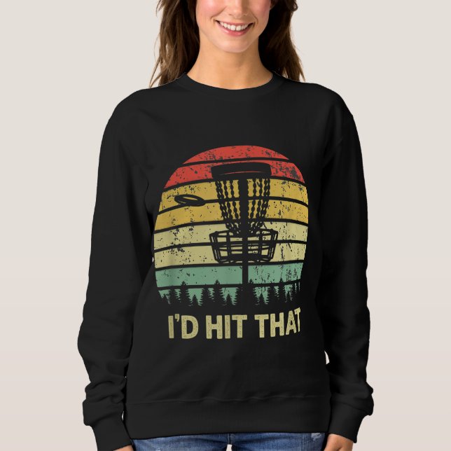 Camiseta Eu atingiria aquele Design de golfe de disco... (Frente)