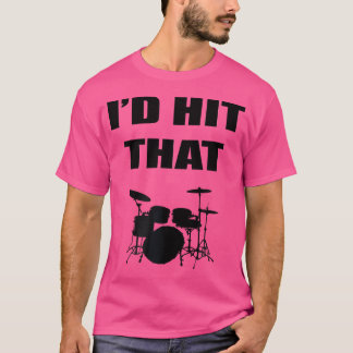 Camiseta Eu Atingiria O Drummer Músico De Tambores