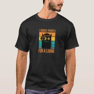 Camiseta Eu Atirei Pessoas Para Uma Fotografia Viva De Gato