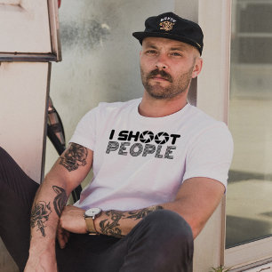 Camiseta Eu atiro pessoas citações engraçadas de amantes de