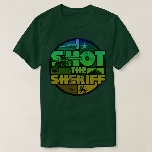 Camiseta Eu Atirou No Xerife Ras Slang (Frente do Design)