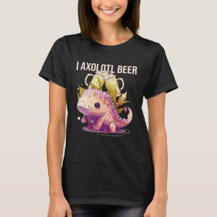 Camiseta Eu Axolotl Bebedor de Cerveja Peixe Ambulante Mexi