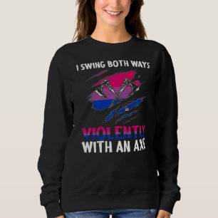 Camiseta Eu Balanço Ambas Maneiras Violentamente Com Um Lgb