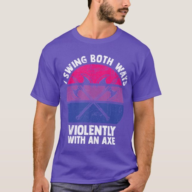 Camiseta Eu Balanço Dos Dois Jeitos Violentamente Com Um Ae (Frente)