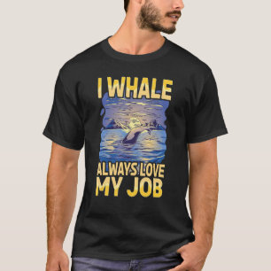 Camiseta Eu Baleia Sempre Adoro Meu Trabalho Scuba Diver Ma