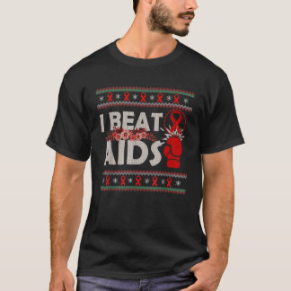 Camiseta Eu Bati no Dia da Consciência da AIDS, Fita Vermel