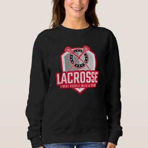 Camiseta EU BATI PESSOAS COM UM Lacrosse VESTIDO