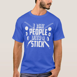 Camiseta Eu Bato Pessoas Com Um Bloco De Bilhar