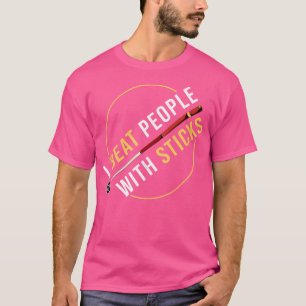 Camiseta Eu Bato Pessoas Com Um Pau I Piscina Cue I Billiar