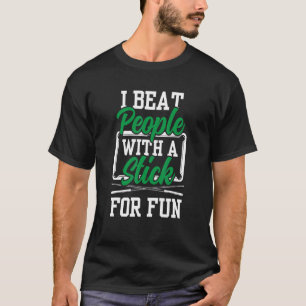 Camiseta Eu Bato Pessoas Com Um Pau Para A Piscina Billard