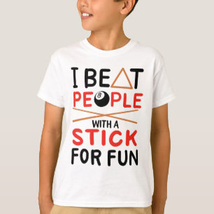 Camiseta Eu Bato Pessoas Com Um Pau Para Piscina De Esporte