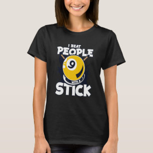 Camiseta Eu Bato Pessoas Com Uma Fenda De Piscina De Snooke