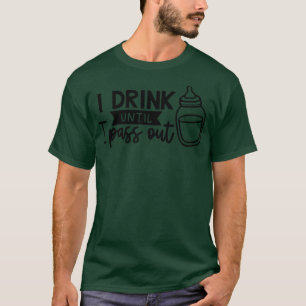 Camiseta Eu Bebo Até Sair