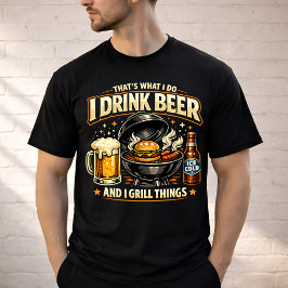 Camiseta Eu Bebo Cerveja e Grelho Coisas