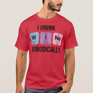 Camiseta Eu Bebo Vinho Periodicamente Legal Citações Engraç