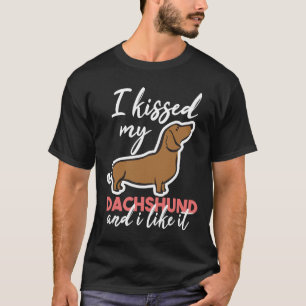 Camiseta Eu Beijei O Meu Dachshund E Gosto Do Dach De Natal