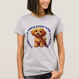 Camiseta Eu beijei um cachorrinho Cockapoo