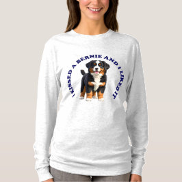 Camiseta Eu Beijei um Cachorrinho da Montanha Bernesa