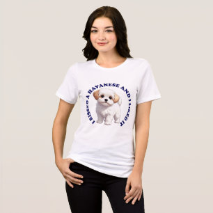 Camiseta Eu beijei um cachorrinho Havanese