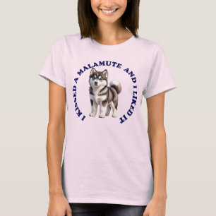 Camiseta Eu beijei um cachorrinho Malamute