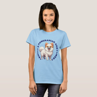 Camiseta Eu beijei um filhote de Pomerânia