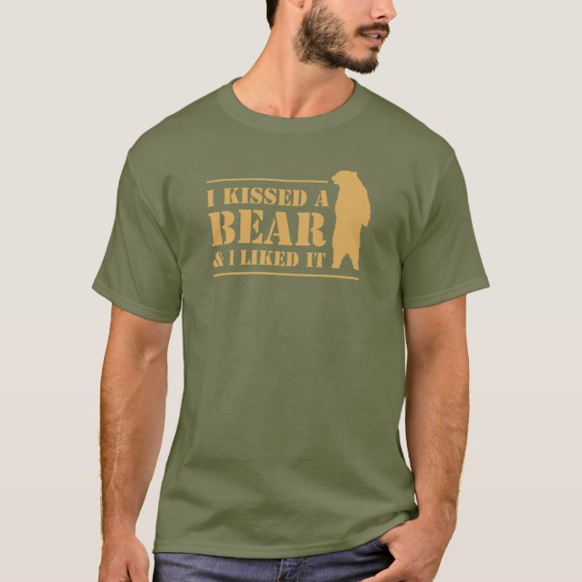 Camiseta Eu Beijei Um Urso E Gostei Dele Engraçado, Cito Ma (Frente)