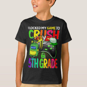 Camiseta Eu Bloqueei Meu Jogo Para Esmagar A 5 De Volta À 