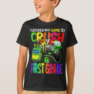 Camiseta Eu Bloqueei Meu Jogo Para Esmagar O Primeiro Grau 