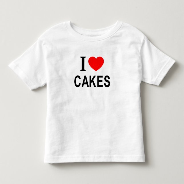 Camiseta Eu ❤️ BOLOS Eu AMO BOLOS Eu ADORO BOLOS  (Frente)