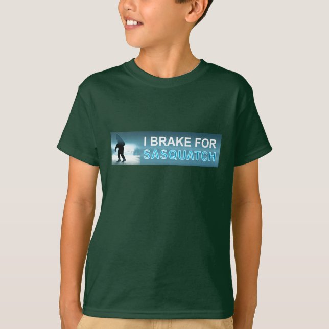 Camiseta Eu Braço Para Sasquatch (Frente)