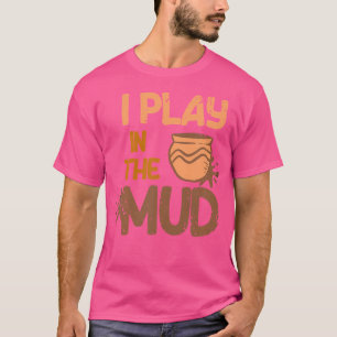 Camiseta Eu Brinco Na Arte De Cerâmica De Porcelana