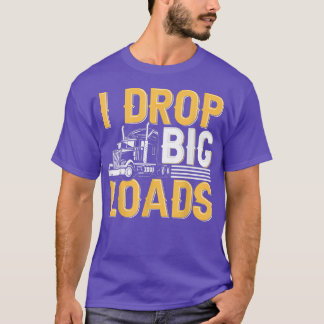 Camiseta Eu Caio Grandes Cargas - Caminhoneiro Engraçado