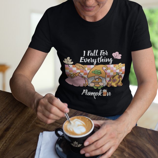 Camiseta Eu Caio por Tudo Pumpkin (This item is for display purposes only to illustrate the design element. )