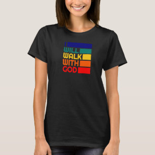 Camiseta Eu Caminharei Com Deus Batismo Poderoso Cristo Ver