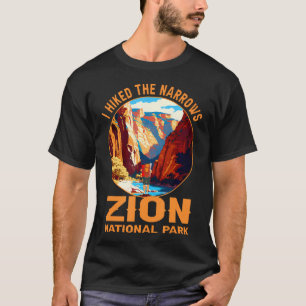 Camiseta Eu Caminhei pelos Narrows Zion Parque Nacional Cam