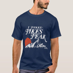 Camiseta Eu Caminhei Pikes Pico Retro Souvenir Colorado