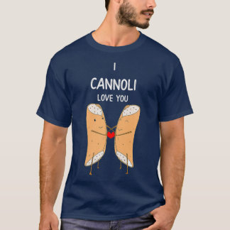 Camiseta Eu Cannoli Ama Piada Italiana Engraçada Patologia 