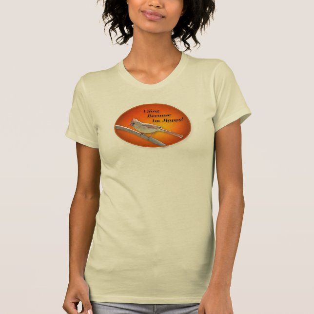 Camiseta Eu canto porque estou feliz (Frente)