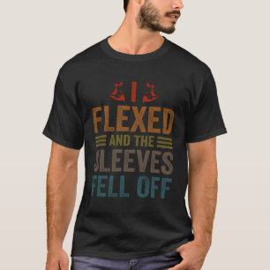 Camiseta Eu Capas Flexas Caiu Engraçada De Peso Do Construt