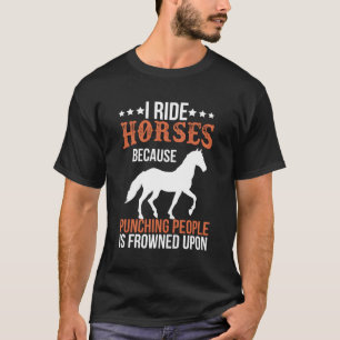 Camiseta Eu Cavalo Porque Punhar Pessoas É Congelado U