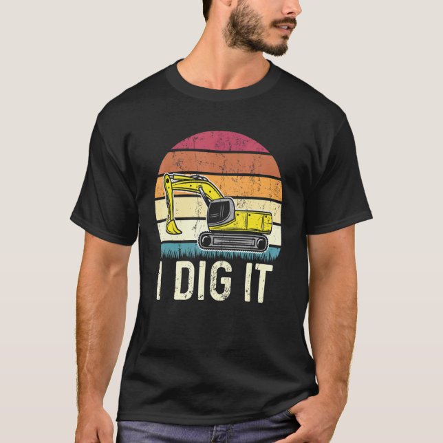 Camiseta Eu Cavoco Operador Escavadeira (Frente)