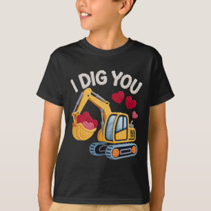 Camiseta Eu Cavoco Você Desenho de Valentino de Escavadeira